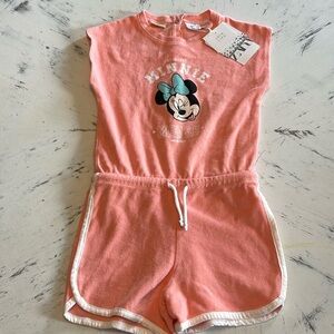NWT Zara Minnie Mouse Short Jumper 3-4 T